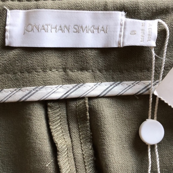 Johnathan Simkhai Straight Leg Cropped Pants Size 0 - Picture 12 of 12